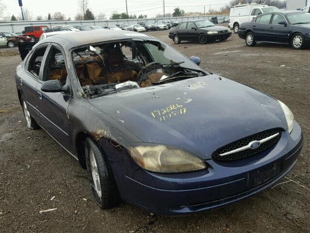 1FAFP55U02G109654 - 2002 FORD TAURUS SES BLUE photo 1