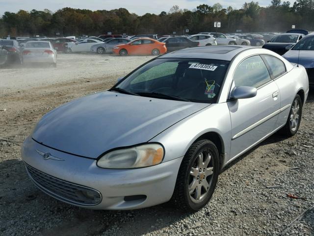 4C3AG52H52E095874 - 2002 CHRYSLER SEBRING LX SILVER photo 2