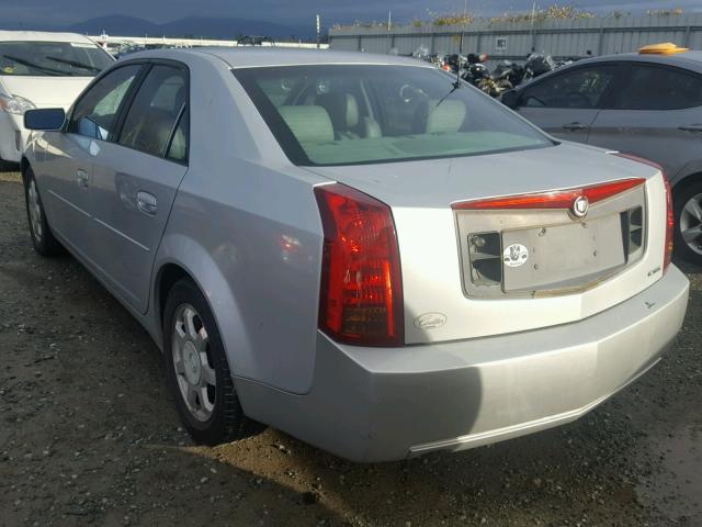 1G6DM57N630120509 - 2003 CADILLAC CTS SILVER photo 3