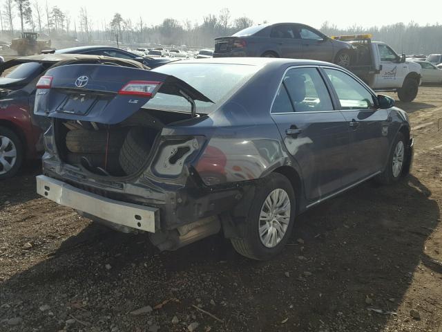 4T1BF1FKXCU130656 - 2012 TOYOTA CAMRY BASE GRAY photo 4