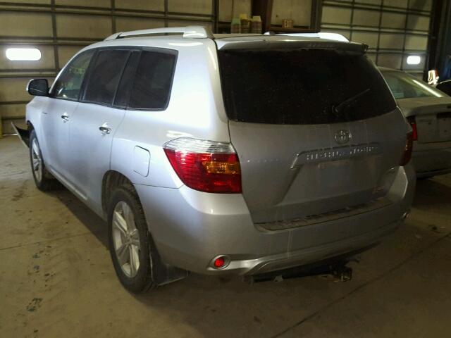 5TDDK3EH9AS018474 - 2010 TOYOTA HIGHLANDER SILVER photo 3