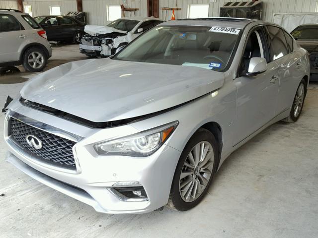 JN1EV7AP4JM353608 - 2018 INFINITI Q50 LUXE SILVER photo 2