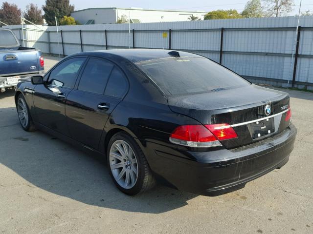 WBAHL83536DT01196 - 2006 BMW 750 I BLACK photo 3