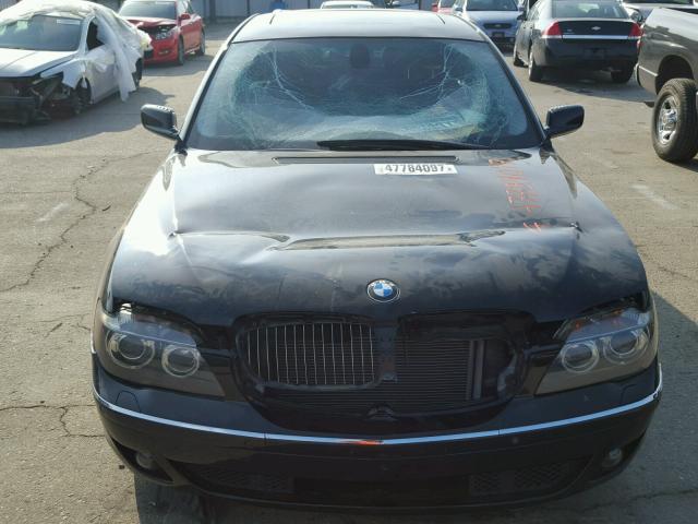 WBAHL83536DT01196 - 2006 BMW 750 I BLACK photo 9