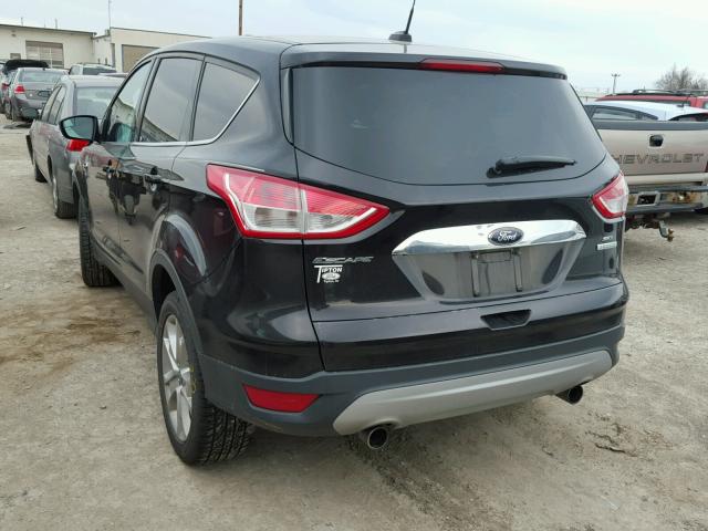 1FMCU0HX4DUB13852 - 2013 FORD ESCAPE SEL BLACK photo 3