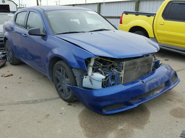 1C3CDZAB4DN535156 - 2013 DODGE AVENGER SE BLUE photo 1