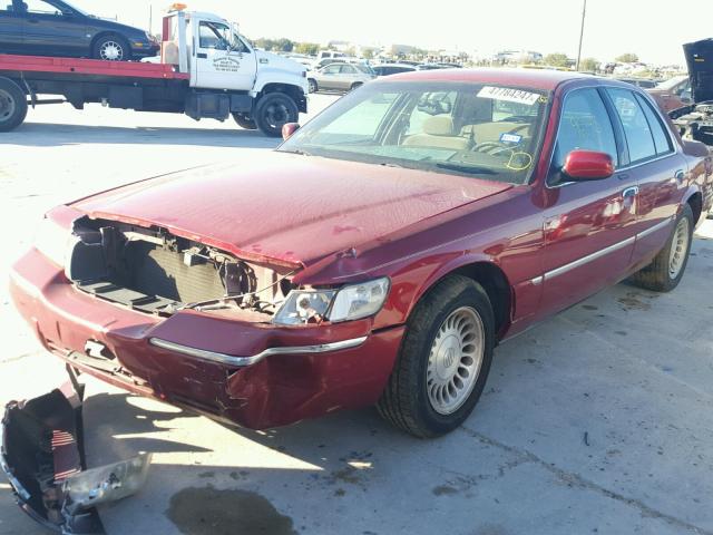 2MEFM75W8YX726947 - 2000 MERCURY GRAND MARQ BURGUNDY photo 2