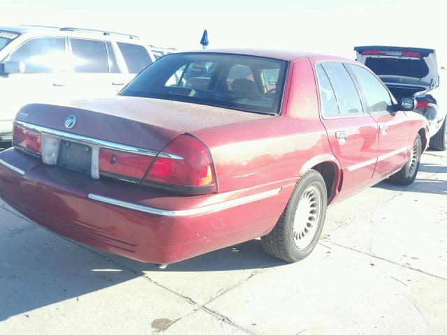 2MEFM75W8YX726947 - 2000 MERCURY GRAND MARQ BURGUNDY photo 4