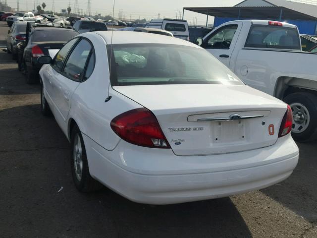 1FAFP55U33G262420 - 2003 FORD TAURUS SES WHITE photo 3