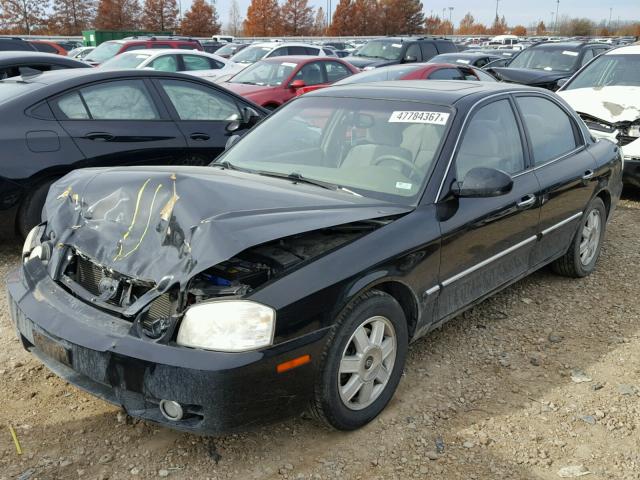 KNAGD126955422706 - 2005 KIA OPTIMA LX BLACK photo 2