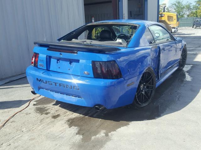 1FAFP42R74F190008 - 2004 FORD MUSTANG MA BLUE photo 4
