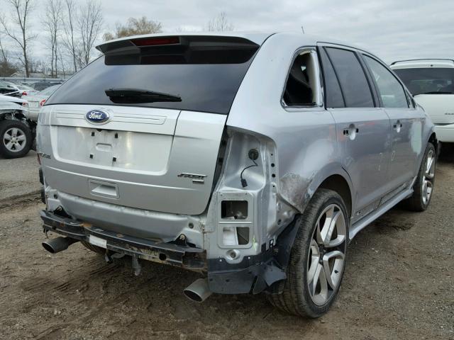 2FMDK4AK7BBB04601 - 2011 FORD EDGE SPORT SILVER photo 4