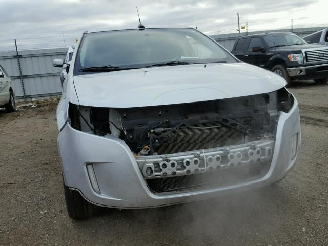 2FMDK4AK7BBB04601 - 2011 FORD EDGE SPORT SILVER photo 9