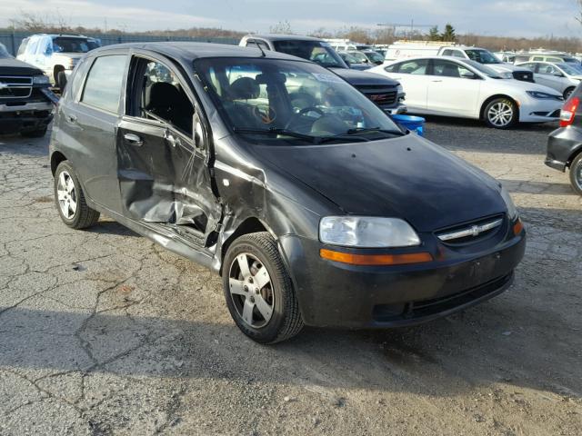 KL1TD66688B208523 - 2008 CHEVROLET AVEO BASE BLACK photo 1