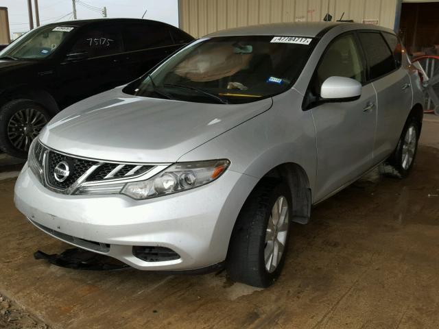 JN8AZ1MU5DW203115 - 2013 NISSAN MURANO S SILVER photo 2