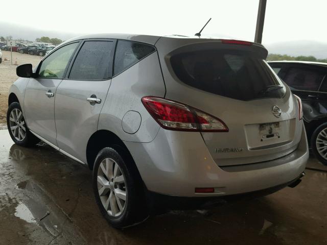 JN8AZ1MU5DW203115 - 2013 NISSAN MURANO S SILVER photo 3