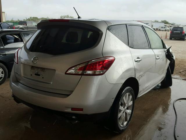 JN8AZ1MU5DW203115 - 2013 NISSAN MURANO S SILVER photo 4