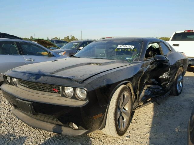 2C3CDYBT8EH133894 - 2014 DODGE CHALLENGER BLACK photo 2