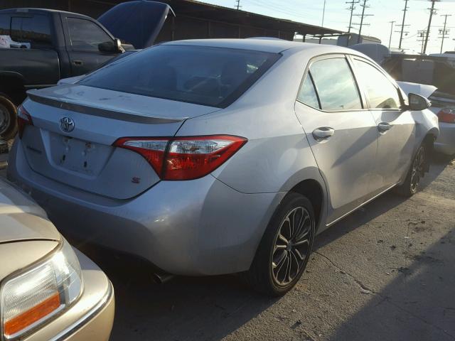 2T1BURHE0FC478340 - 2015 TOYOTA COROLLA L SILVER photo 4