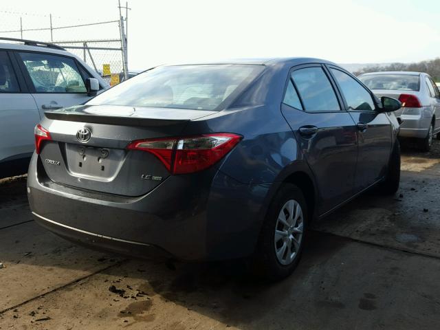 5YFBPRHE9EP124144 - 2014 TOYOTA COROLLA EC GRAY photo 4