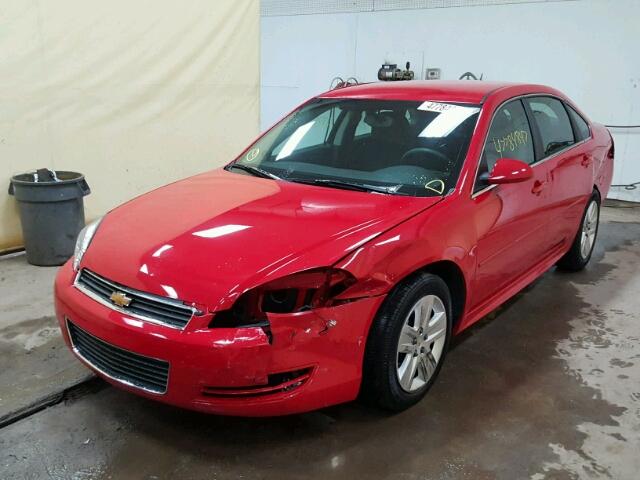 2G1WA5EK0B1215411 - 2011 CHEVROLET IMPALA LS RED photo 2