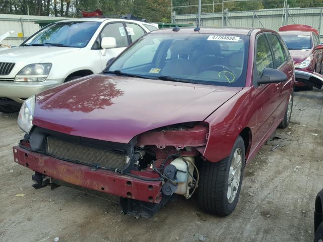 1G1ZU64835F193529 - 2005 CHEVROLET MALIBU MAX წითელი ფოტო 2