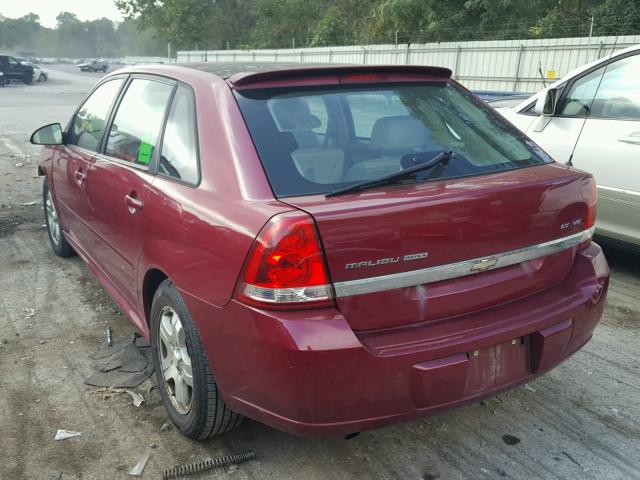 1G1ZU64835F193529 - 2005 CHEVROLET MALIBU MAX წითელი ფოტო 3
