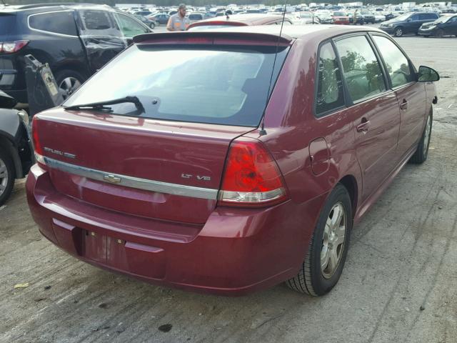 1G1ZU64835F193529 - 2005 CHEVROLET MALIBU MAX წითელი ფოტო 4