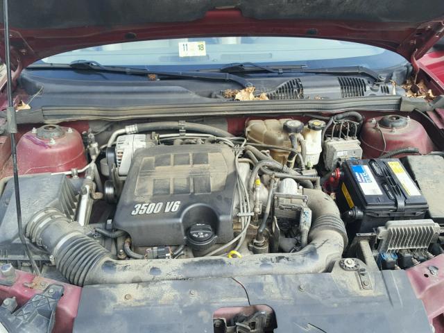 1G1ZU64835F193529 - 2005 CHEVROLET MALIBU MAX წითელი ფოტო 7