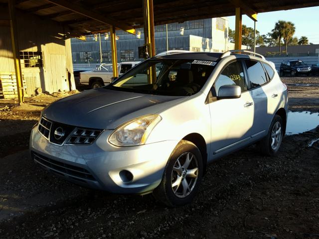 JN8AS5MTXBW170936 - 2011 NISSAN ROGUE S BLUE photo 2