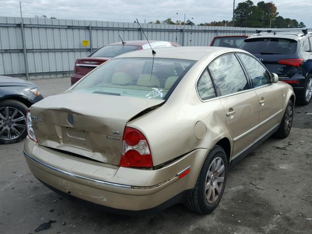 WVWSH63B01E215304 - 2001 VOLKSWAGEN PASSAT GLS CREAM photo 4