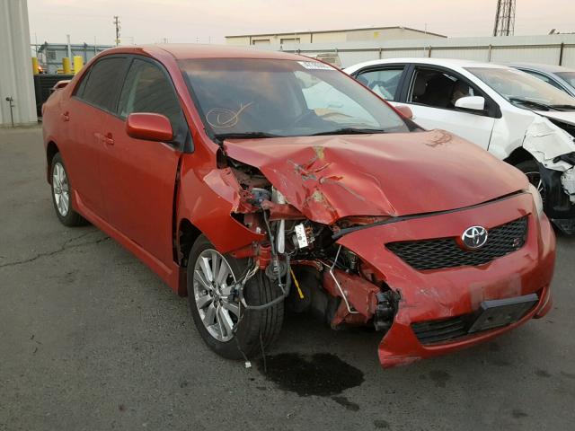 1NXBU4EE3AZ266109 - 2010 TOYOTA COROLLA BA RED photo 1