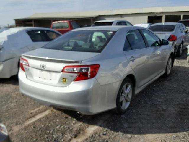 4T1BF1FK5DU276450 - 2013 TOYOTA CAMRY L SILVER photo 4