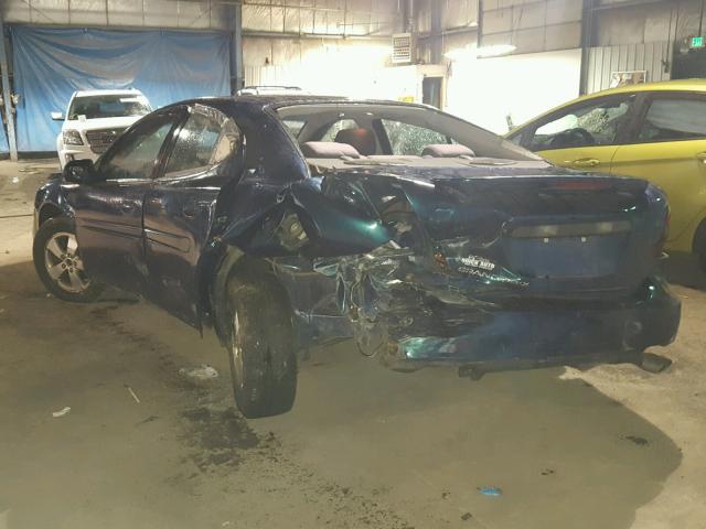 2G2WP522151168960 - 2005 PONTIAC GRAND PRIX TEAL photo 3