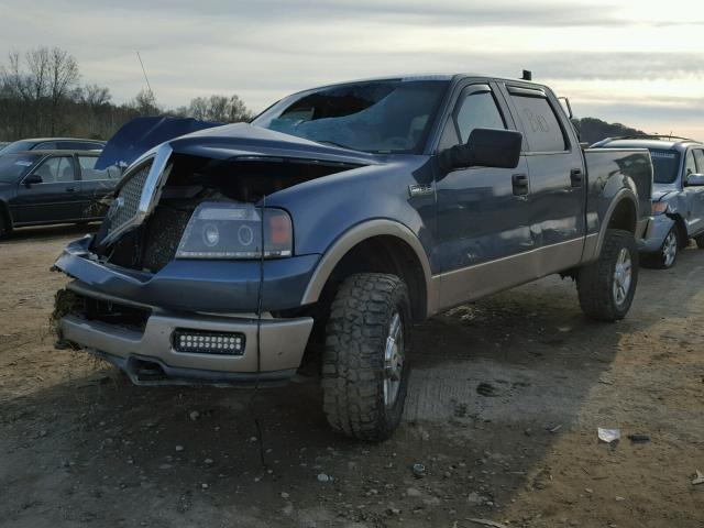 1FTPW145X4KD14225 - 2004 FORD F150 SUPER BLUE photo 2