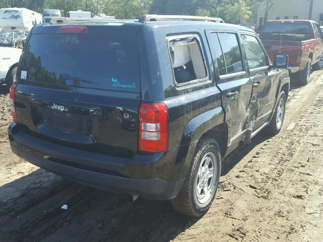 1C4NJPBA3ED749957 - 2014 JEEP PATRIOT SP BLACK photo 4