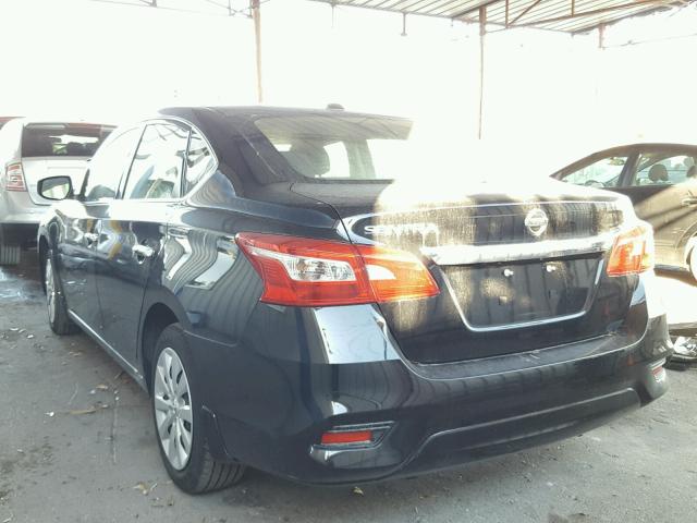 3N1AB7AP6HY326859 - 2017 NISSAN SENTRA S BLACK photo 3