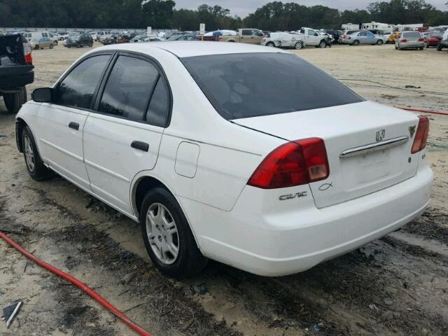 2HGES16551H514269 - 2001 HONDA CIVIC LX WHITE photo 3