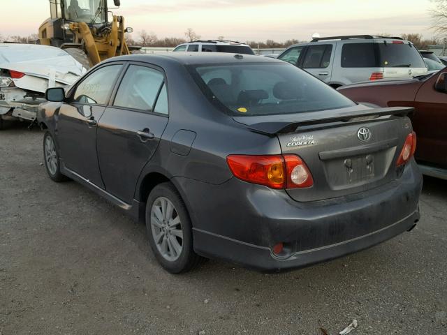 2T1BU4EE4AC450668 - 2010 TOYOTA COROLLA BA GRAY photo 3