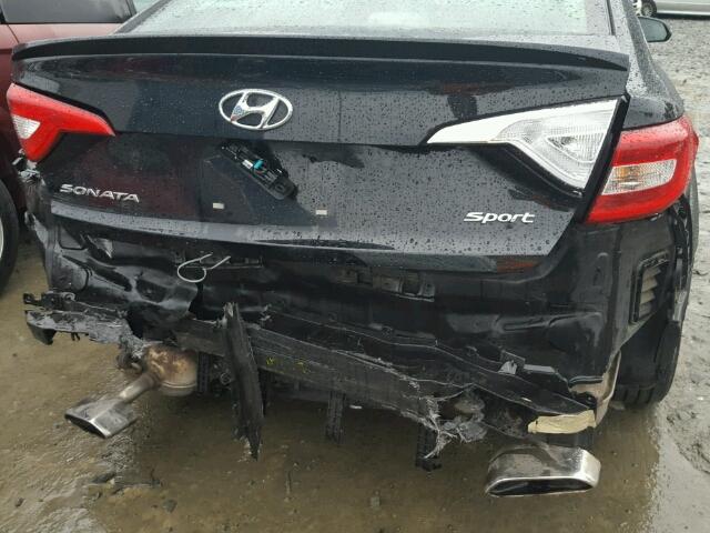 5NPE34AF8FH067772 - 2015 HYUNDAI SONATA SPO BLACK photo 9