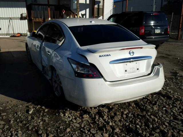 1N4AA5APXCC831248 - 2012 NISSAN MAXIMA S WHITE photo 3