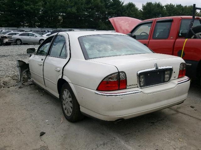 1LNHM86S05Y628207 - 2005 LINCOLN LS WHITE photo 3