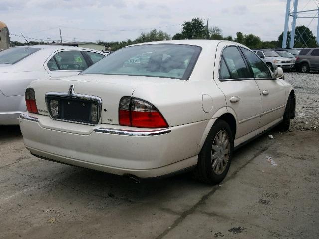 1LNHM86S05Y628207 - 2005 LINCOLN LS WHITE photo 4