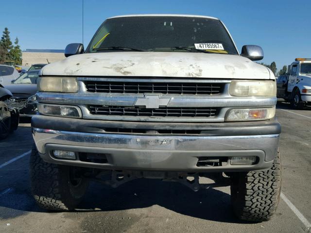 2GCEK19V8X1218982 - 1999 CHEVROLET SILVERADO WHITE photo 9