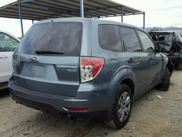 JF2SHAAC6CH408459 - 2012 SUBARU FORESTER 2 BLUE photo 4