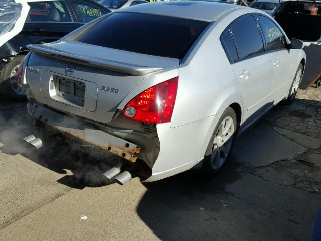 1N4BA41E48C832741 - 2008 NISSAN MAXIMA SE SILVER photo 4