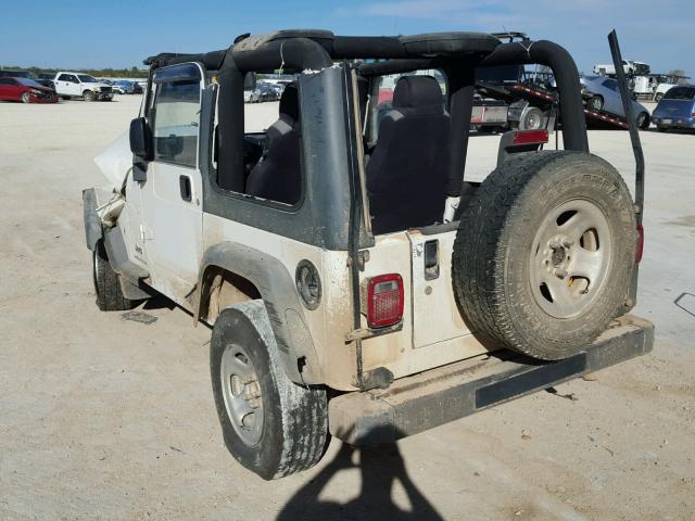 1J4F449S73P347258 - 2003 JEEP WRANGLER / WHITE photo 3