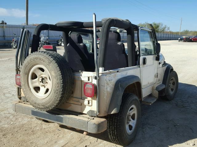 1J4F449S73P347258 - 2003 JEEP WRANGLER / WHITE photo 4