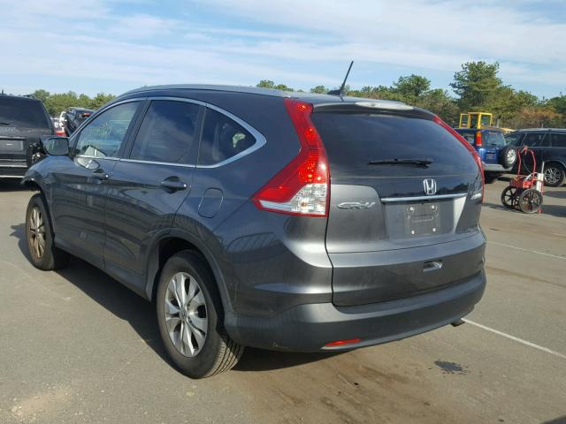 2HKRM4H72DH644807 - 2013 HONDA CR-V EXL SILVER photo 3