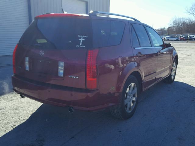 1GYEE63A660191831 - 2006 CADILLAC SRX RED photo 4